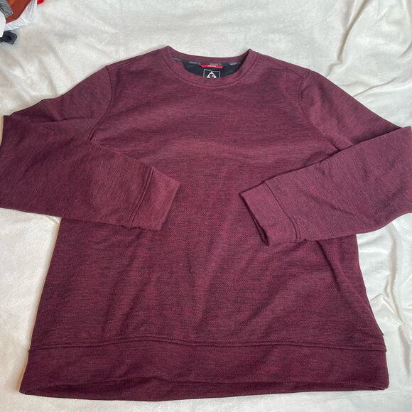 GERRY Heather Maroon Red Longsleeve Thick Pullover Crewneck Extra Large XL - Picture 1 of 2